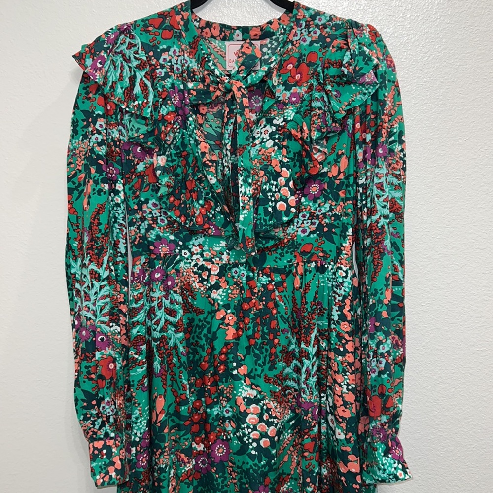 Banjanan Liberty Floral Tie Neck Mini Dress - Picture 5 of 11